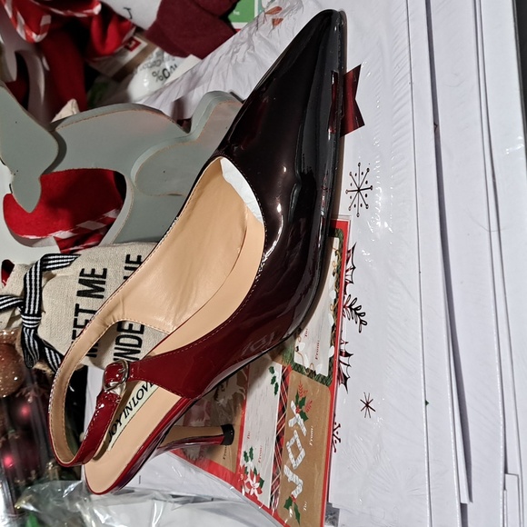 Gorgeous black/red ombre pumps - Picture 5 of 7